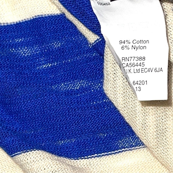 Madewell Woman Blue White Stripe Sweater Size XS - Picture 9 of 14